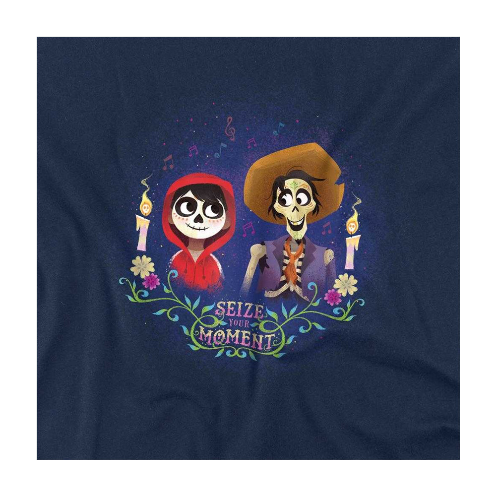 Navy - Side - Coco Childrens-Kids Seize Your Moment Miguel & Hector Sweatshirt