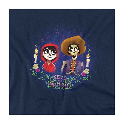 Navy - Side - Coco Childrens-Kids Seize Your Moment Miguel & Hector Sweatshirt