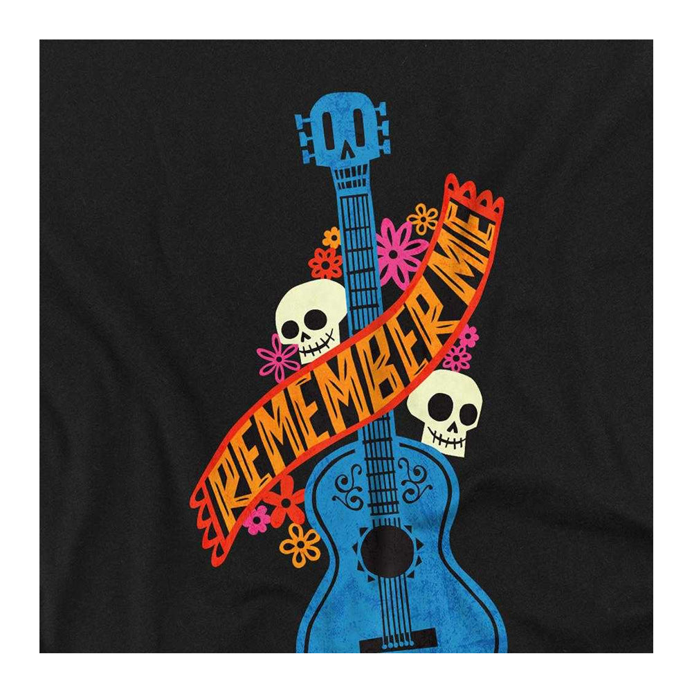 Black - Side - Coco Childrens-Kids Remember Me Guitar With Skulls Sweatshirt