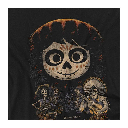 Black - Side - Coco Childrens-Kids Ernesto Miguel Hector Painted Poster Sweatshirt
