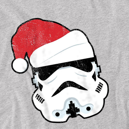 Athletic Heather - Back - Star Wars Childrens-Kids Stormtrooper Santa Christmas Sweatshirt