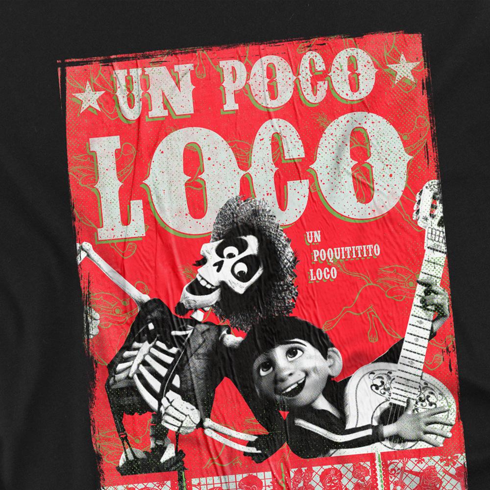 Black - Back - Coco Childrens-Kids Un Poco Loco Miguel & Hector Poster Sweatshirt