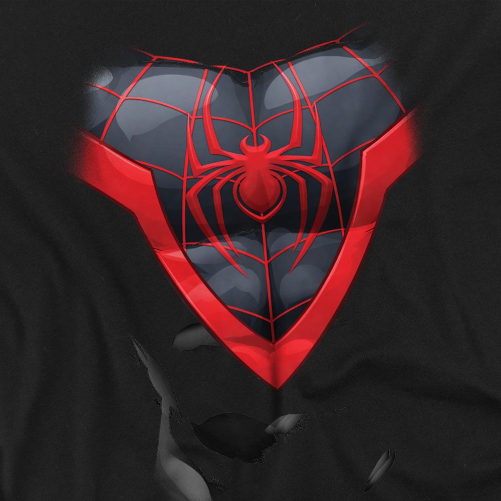 Black - Back - Spider-Man Childrens-Kids Miles Morales Sweatshirt