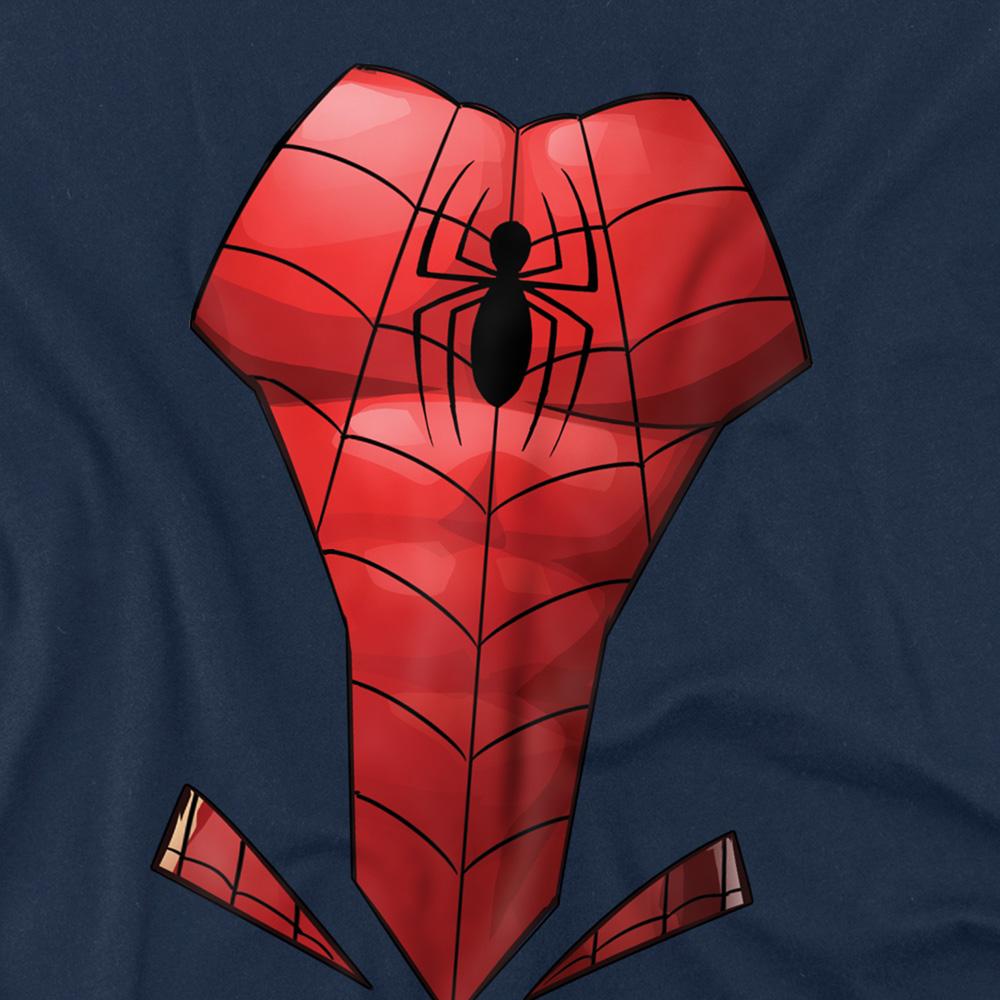 Navy - Back - Spider-Man Childrens-Kids Costume Sweatshirt