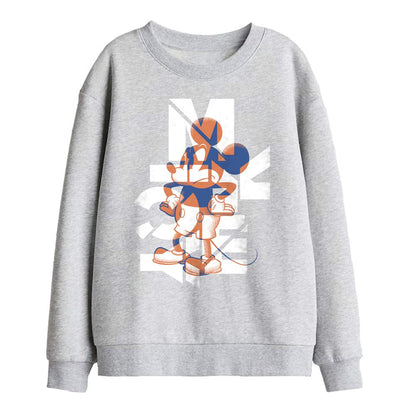Athletic Heather - Front - Disney Childrens-Kids Mickey Mouse Colour Fill Sweatshirt