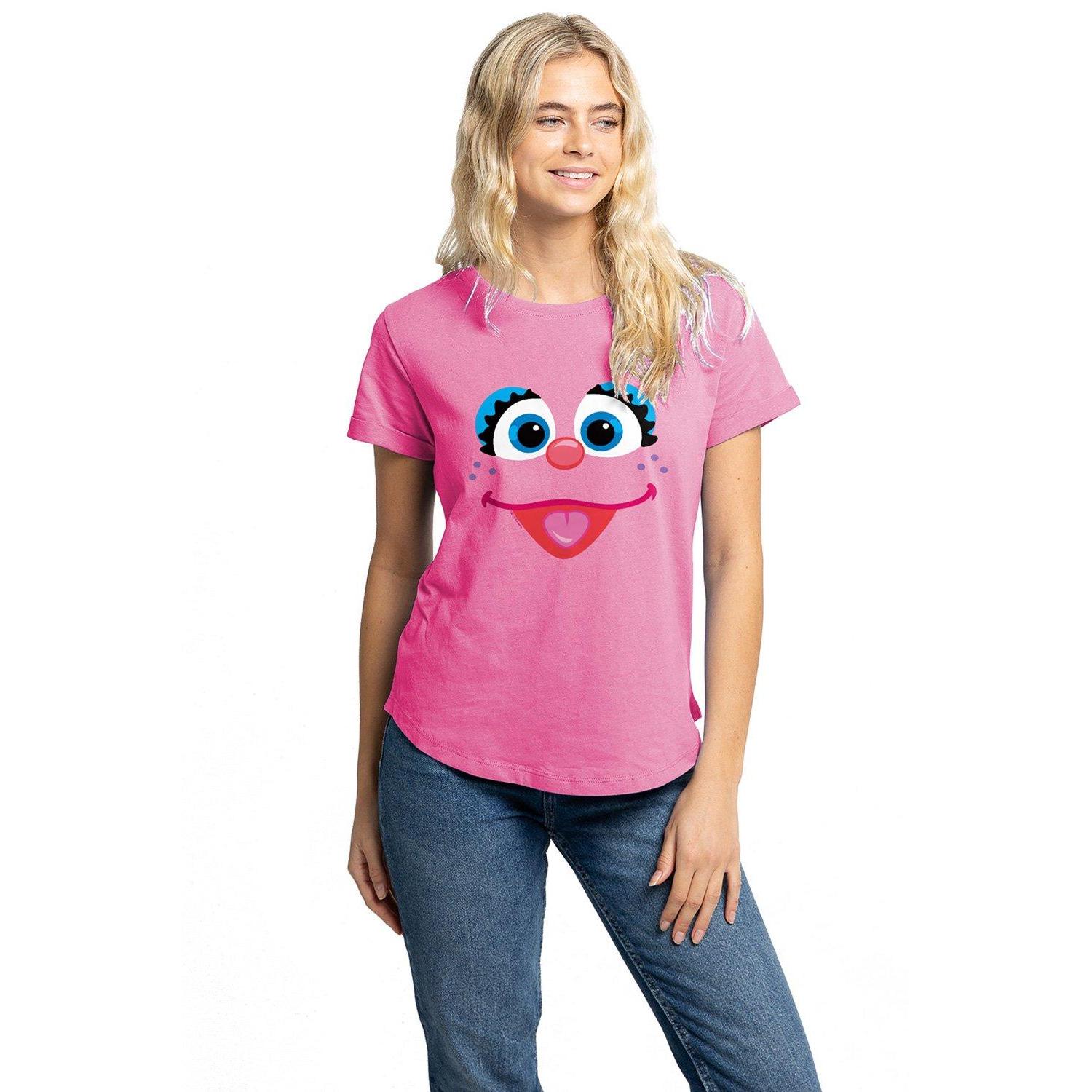 Azalea - Side - Sesame Street Womens-Ladies Abby Cadabby Face T-Shirt