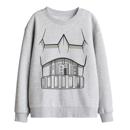 Athletic Heather - Front - Star Wars Childrens-Kids Stormtrooper Costume Sweatshirt