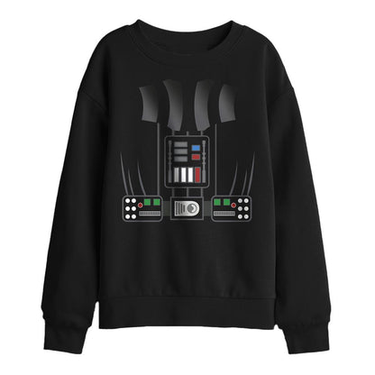 Black - Front - Star Wars Childrens-Kids Darth Vader Sweatshirt