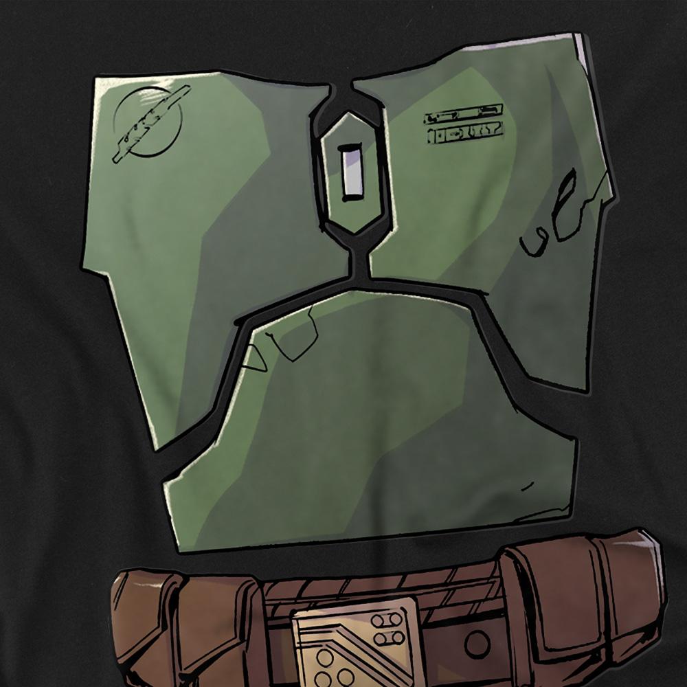 Black - Back - Star Wars Childrens-Kids Boba Fett Sweatshirt