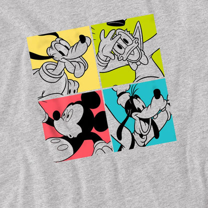Athletic Heather - Back - Disney Childrens-Kids Mickey Mouse Box Sweatshirt