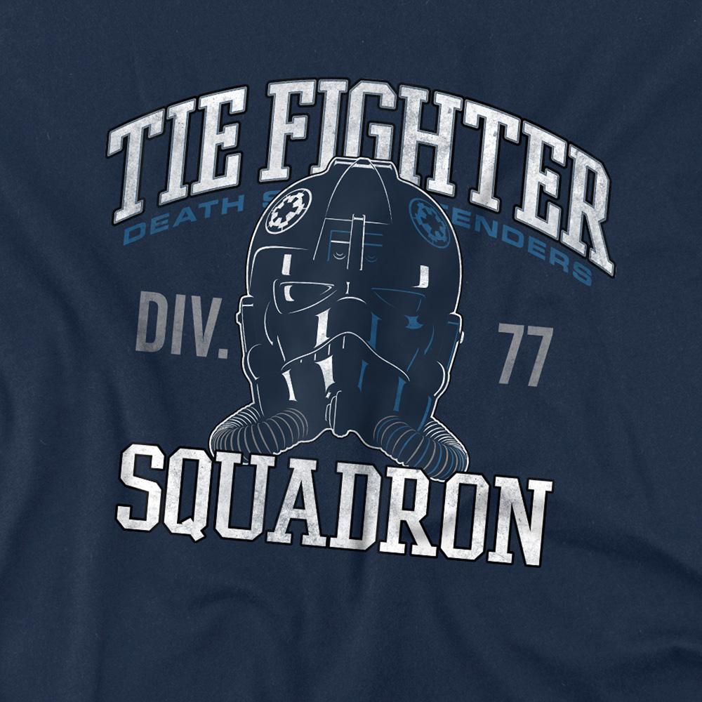 Navy - Back - Star Wars Childrens-Kids Tie Fighter Squadron Sweatshirt