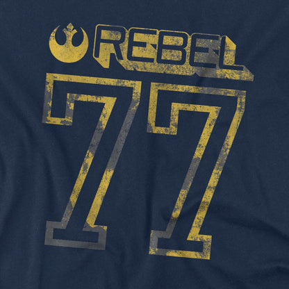 Navy - Back - Star Wars Childrens-Kids Rebel 77 Sweatshirt