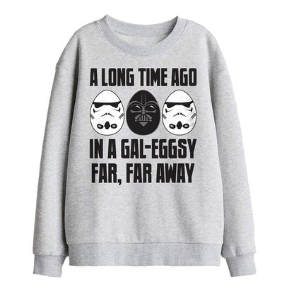 Athletic Heather - Front - Star Wars Childrens-Kids GalEggsy Far, Far Away Sweatshirt