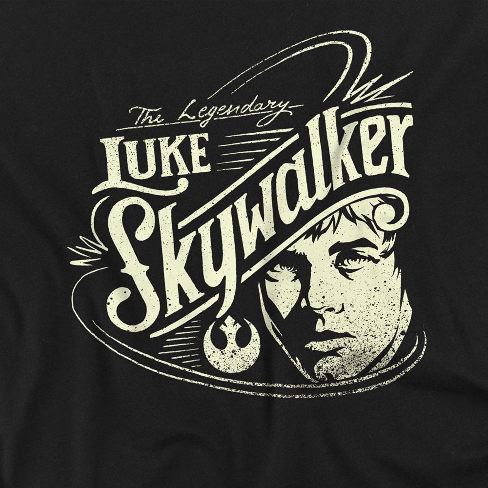 Black - Back - Star Wars Childrens-Kids War Hero Luke Skywalker Sweatshirt