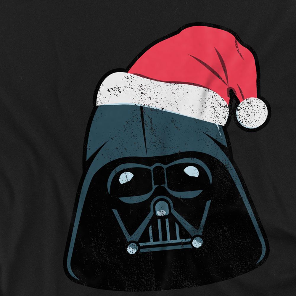 Black - Back - Star Wars Childrens-Kids Darth Vader Santa Christmas Sweatshirt