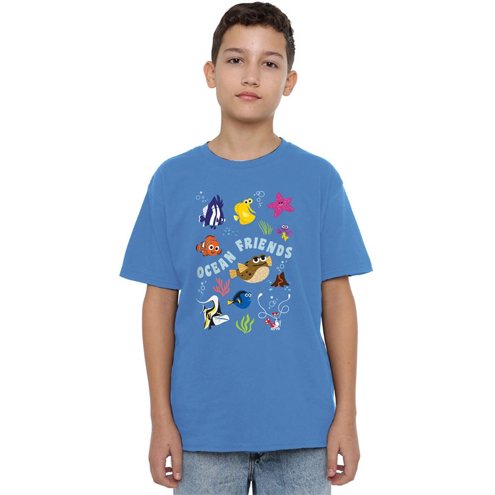 Sapphire - Back - Finding Nemo Boys Fish Are Friends T-Shirt