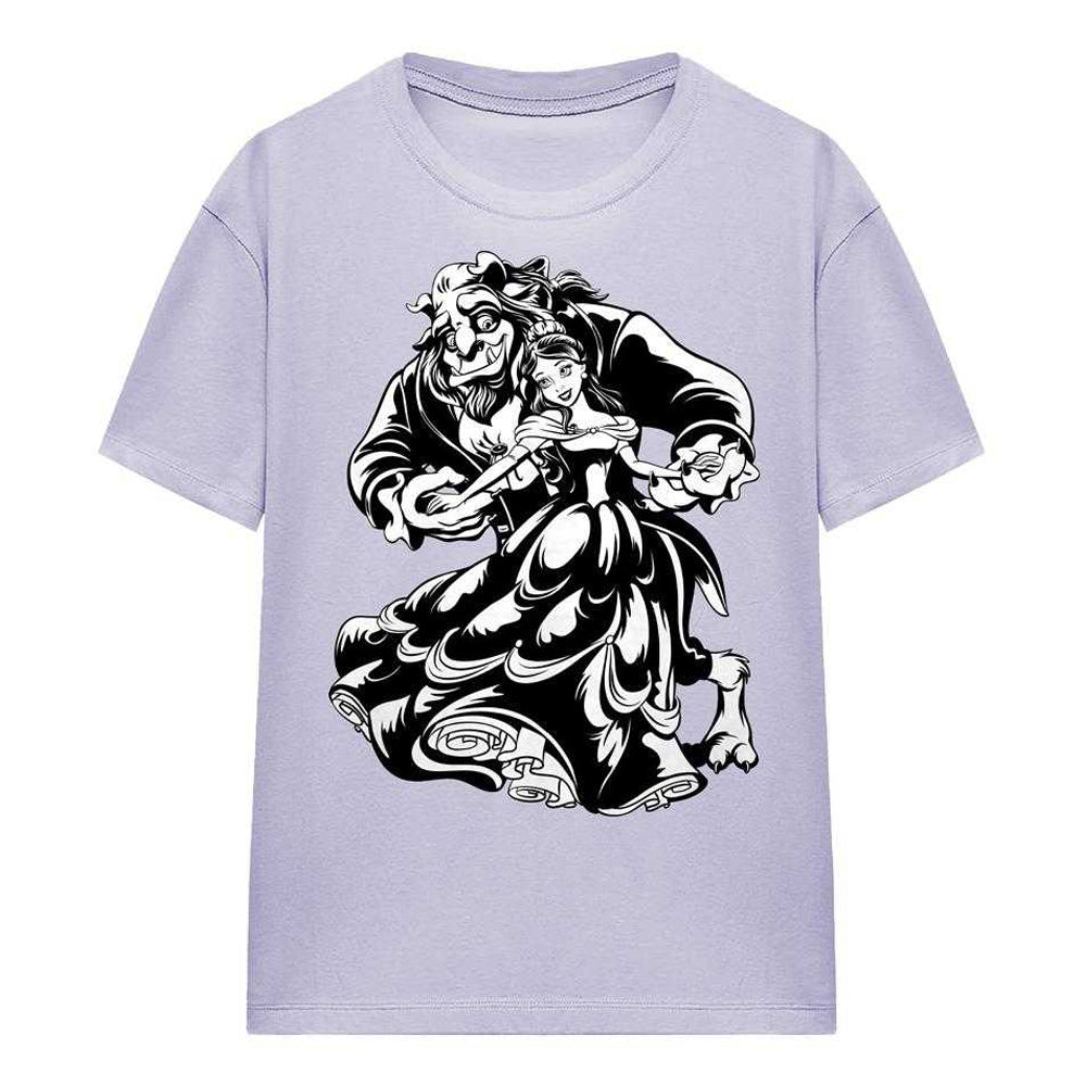 Lavender - Front - Beauty And The Beast Unisex Adult Dance T-Shirt