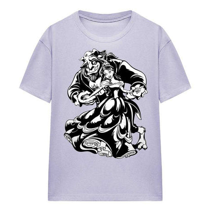 Lavender - Front - Beauty And The Beast Unisex Adult Dance T-Shirt