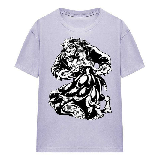 Lavender - Front - Beauty And The Beast Unisex Adult Dance T-Shirt