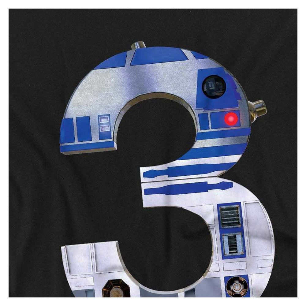Black - Side - Star Wars Childrens-Kids R2-D2 3 Sweatshirt