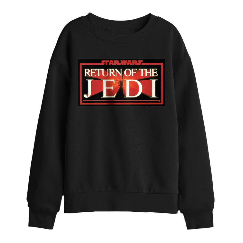 Black - Front - Star Wars Childrens-Kids Ahsoka Jedi Warp Sweatshirt