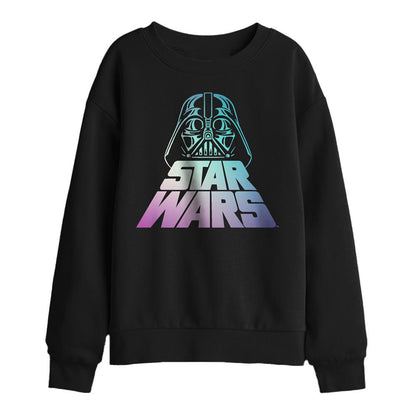 Black - Front - Star Wars Childrens-Kids Vadient Sweatshirt
