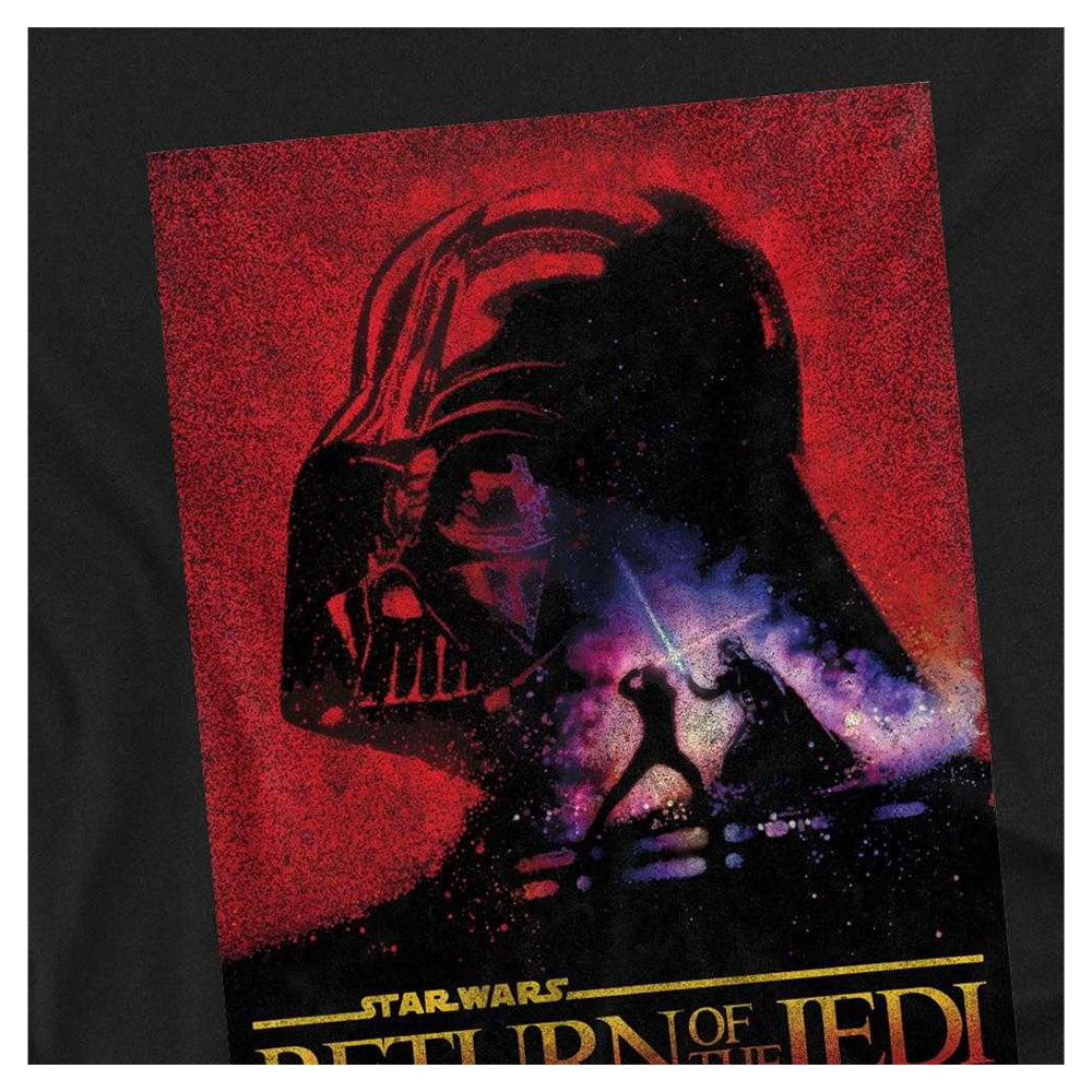 Black - Side - Star Wars Childrens-Kids Return Of The Jedi Block Sweatshirt