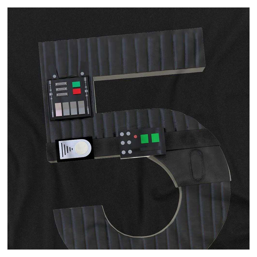 Black - Side - Star Wars Childrens-Kids Darth Vader 5 Sweatshirt
