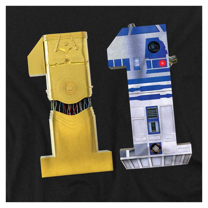 Black - Side - Star Wars Childrens-Kids 11 C3PO R2-D2 Sweatshirt
