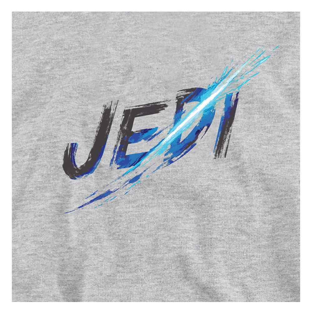 Athletic Heather - Side - Star Wars: Obi-Wan Kenobi Childrens-Kids Ahsoka Jedi Slash Pull Over Hoodie