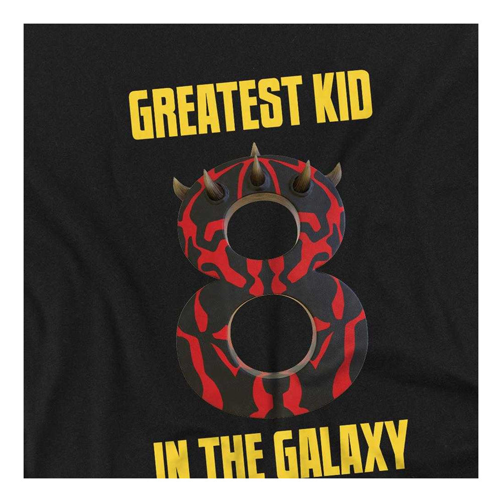 Black - Side - Star Wars Childrens-Kids Greatest Kid Darth Maul 8th Birthday Sweatshirt