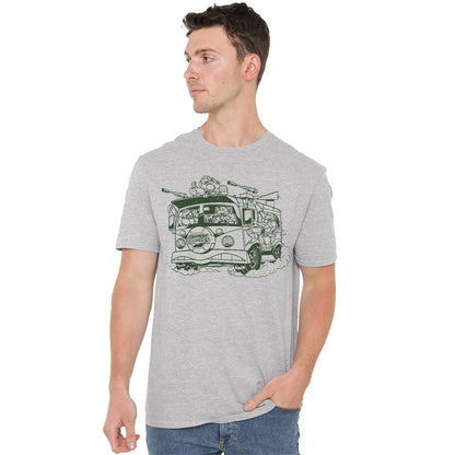 Athletic Heather - Lifestyle - Teenage Mutant Ninja Turtles Unisex Adult Radical Wagon T-Shirt
