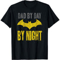 Black-Yellow - Front - Batman Mens Dad By Day T-Shirt