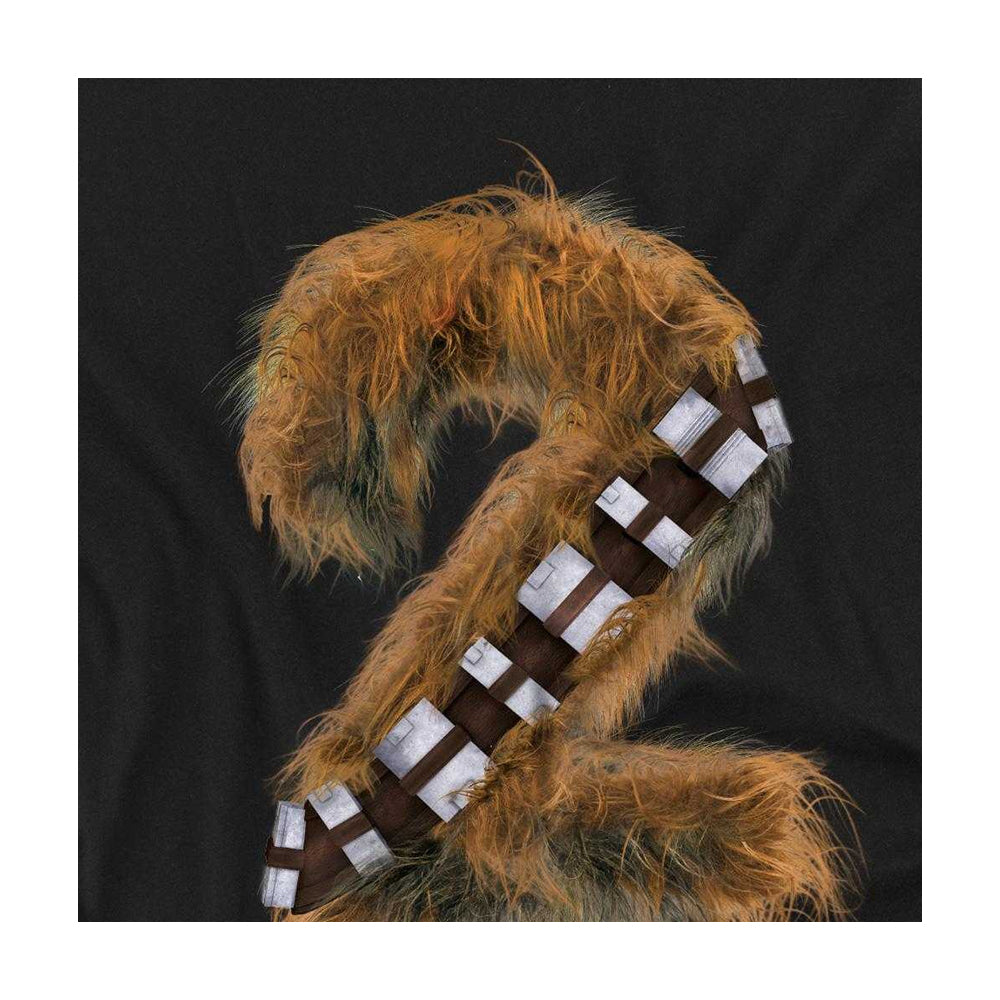 Black - Side - Star Wars Childrens-Kids Chewbacca 2nd Birthday Sweatshirt