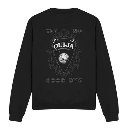Black - Front - Hasbro Unisex Adult Yes, No, Goodbye With Planchette Ouija Board Sweatshirt