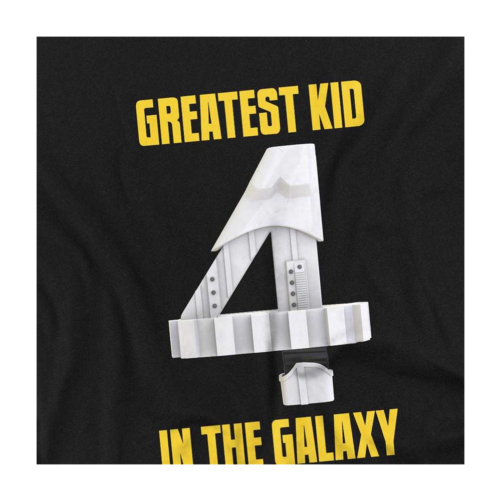 Black - Side - Star Wars Childrens-Kids Greatest Kid Stormtrooper 4th Birthday Sweatshirt