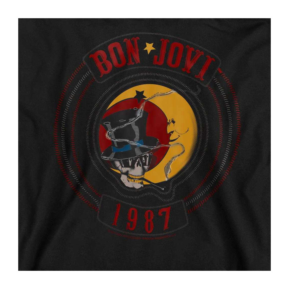 Black - Pack Shot - Bon Jovi Unisex Adult 1987 Sweatshirt