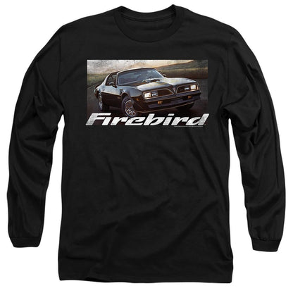 Black - Front - Pontiac Unisex Adult Firebird 76 Long-Sleeved T-Shirt