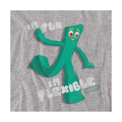 Athletic Heather - Side - Gumby Unisex Adult I´m Flexible Long-Sleeved T-Shirt