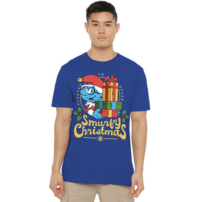 Royal Blue - Lifestyle - The Smurfs Unisex Adult Smurfy Christmas Christmas T-Shirt