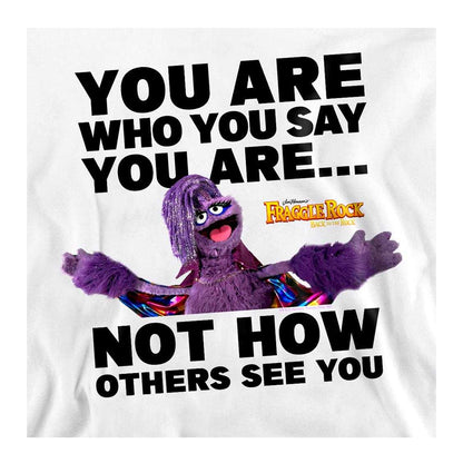 White - Side - Fraggle Rock Unisex Adult Pride You Are Great Glitterini Sweatshirt