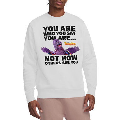White - Lifestyle - Fraggle Rock Unisex Adult Pride You Are Great Glitterini Sweatshirt