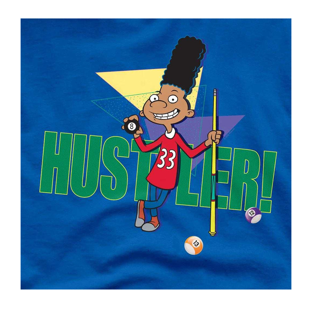 Royal Blue - Side - Hey Arnold! Unisex Adult Hustler! Gerald Johanssen T-Shirt