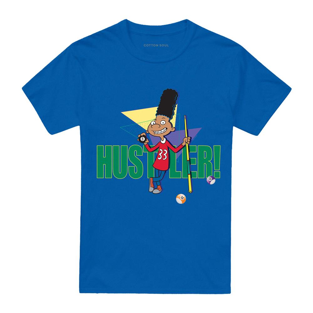 Royal Blue - Front - Hey Arnold! Unisex Adult Hustler! Gerald Johanssen T-Shirt