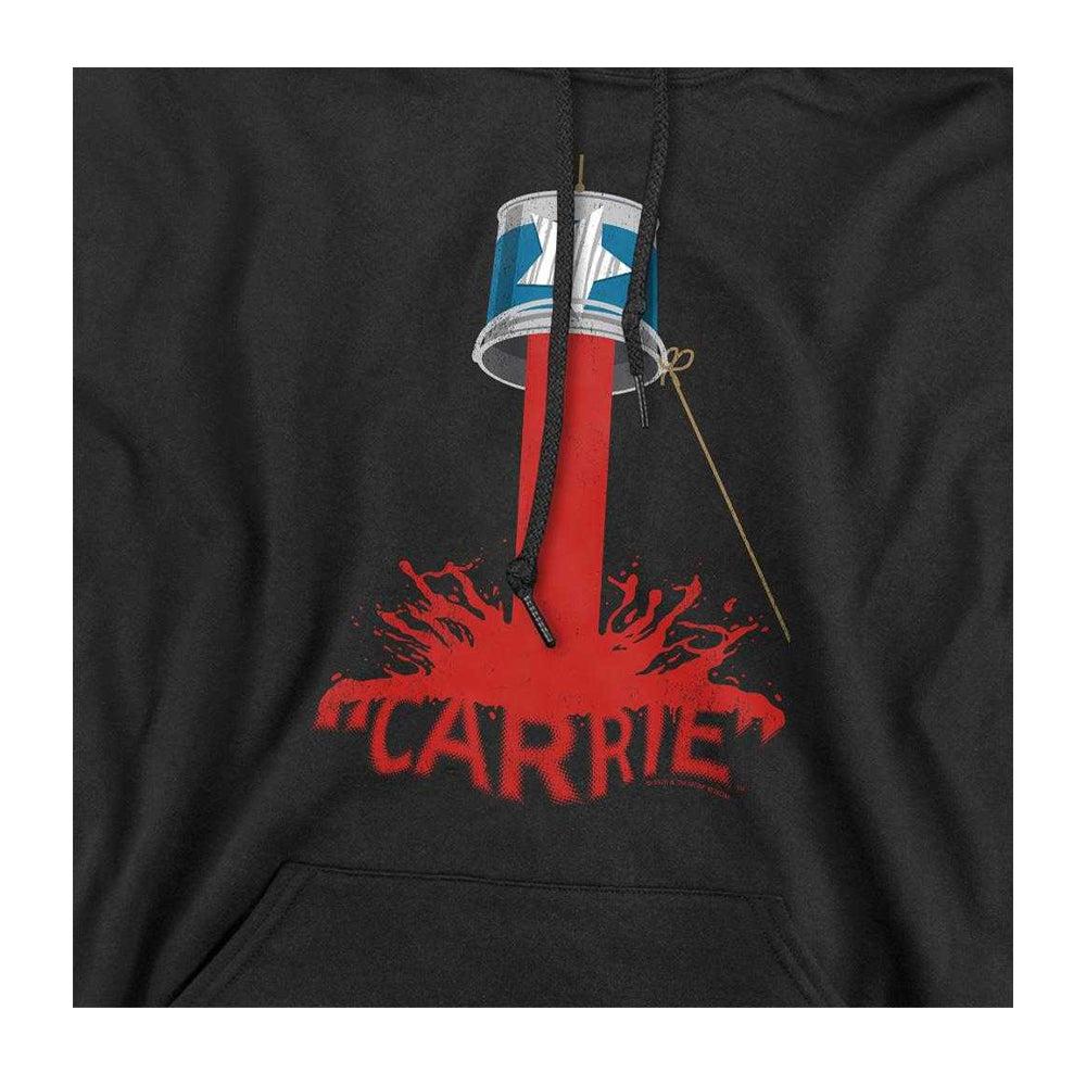Black - Side - Carrie Unisex Adult Bucket Of Blood Hoodie