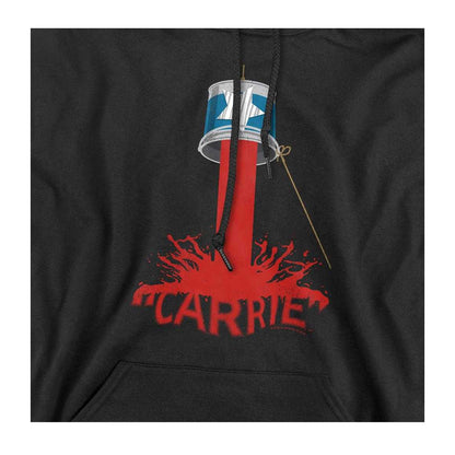 Black - Side - Carrie Unisex Adult Bucket Of Blood Hoodie