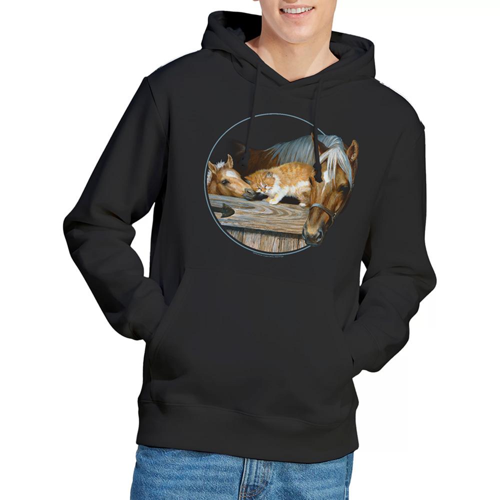 Black - Lifestyle - Wild Wings Unisex Adult Everyone Loves Kitty Hoodie