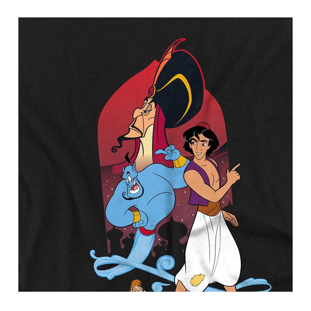 Black - Side - Aladdin Childrens-Kids Sweatshirt