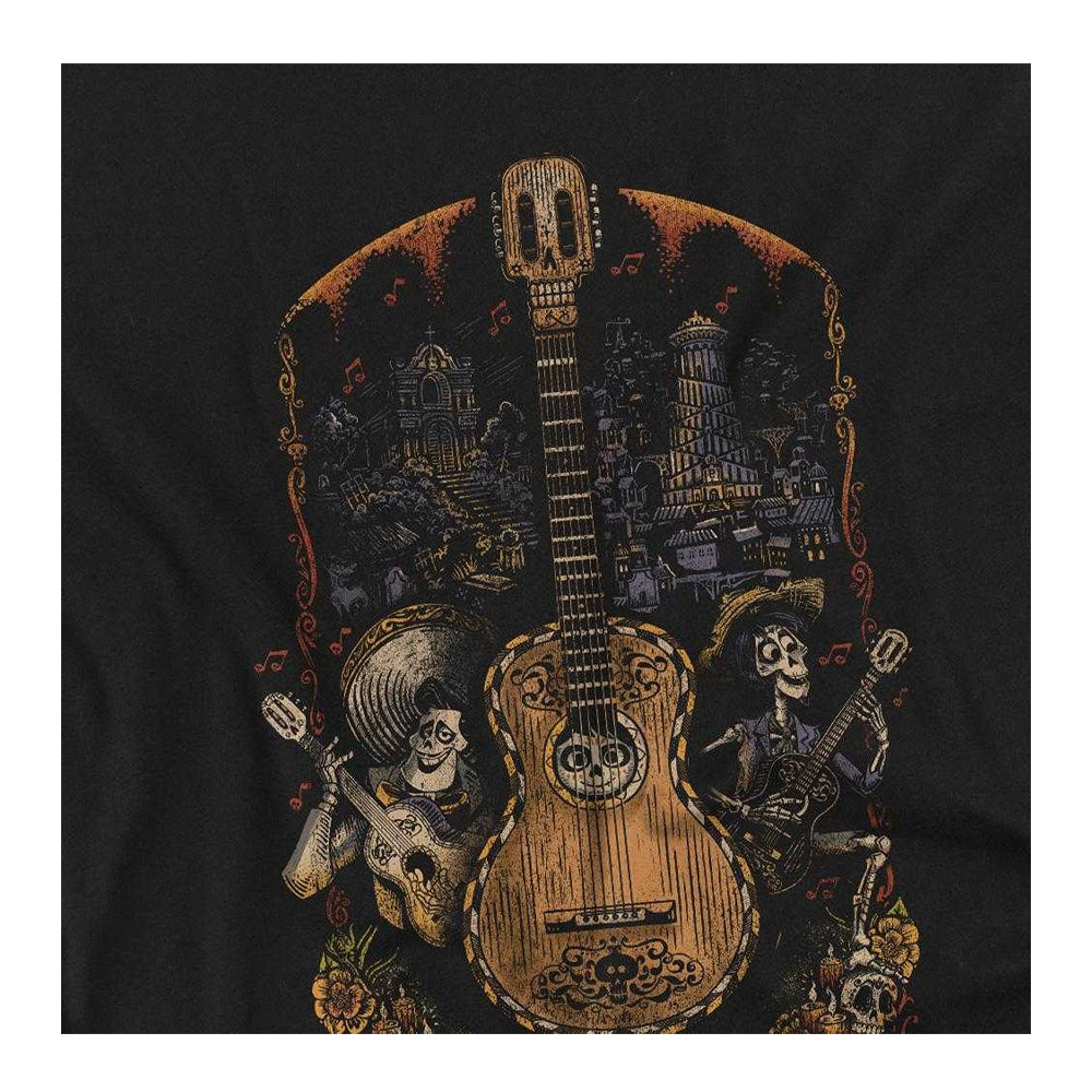 Black - Side - Coco Childrens-Kids Painted Poster With Guitar Ernesto Miguel Hector Sweatshirt
