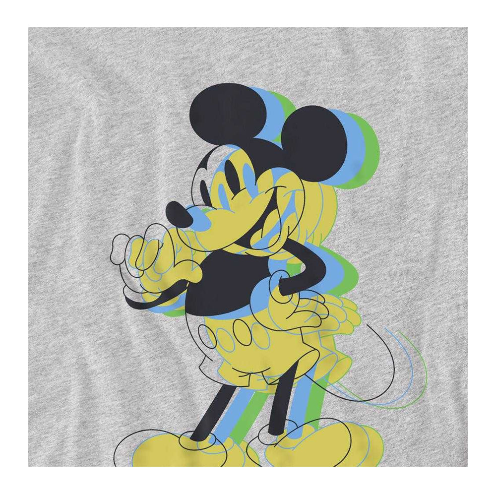 Athletic Heather - Side - Disney Childrens-Kids Trippy Mickey Mouse Sweatshirt